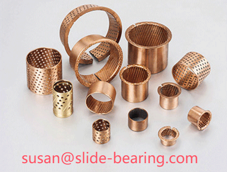 Wrapped Bronze Bushings CuSn8 CuSn6.5 CuSn10 With Holes Roller Bronze Bearings